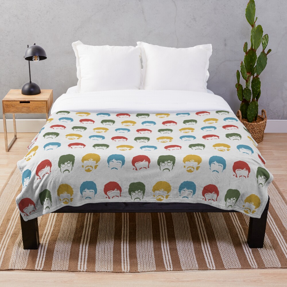 Vintage Beatles Throw Blanket