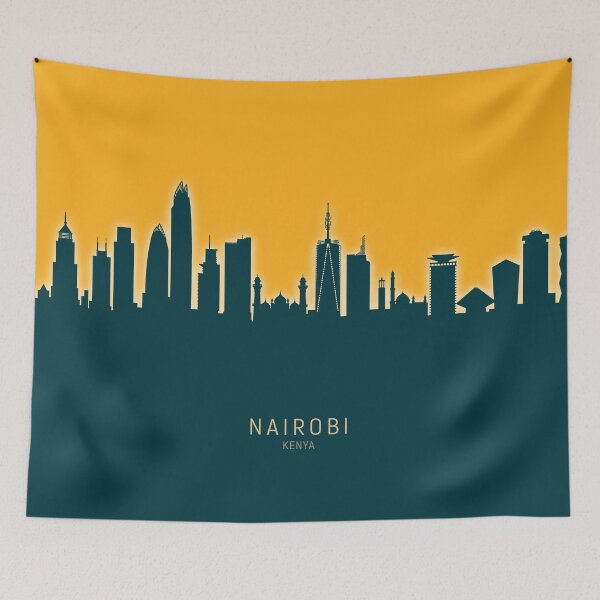 Item preview, Nairobi Kenya Skyline designed and sold by ArtPrints.