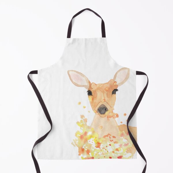 Item preview, Deer in a flower storm, white designed and sold by Sonderblume.
