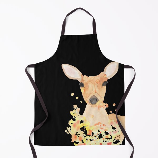 Item preview, Deer in blossom storm, black designed and sold by Sonderblume.