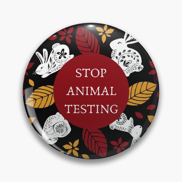 Item preview, Stop Animal Testing | Bunnies and Leaves | Traditional Russian Style Pattern designed and sold by EarlessPierre.