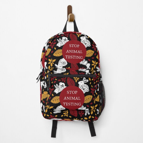 Item preview, Stop Animal Testing | Bunnies and Leaves | Traditional Russian Style Pattern designed and sold by EarlessPierre.