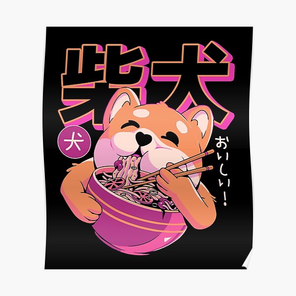 Shiba Noodles Poster