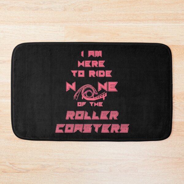 Item preview, Roller coaster hater pink I am here to ride none designed and sold by GrammarDance.