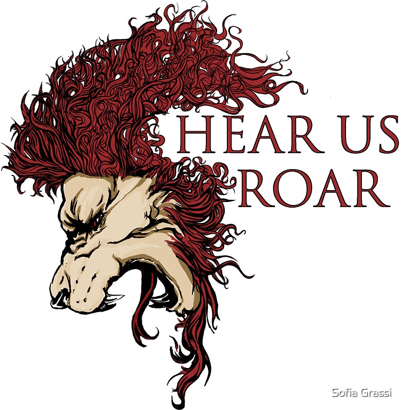 Hear Us Roar Stickers By Sofia Grassi Redbubble