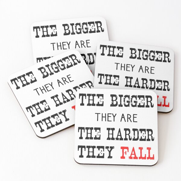Item preview, The Bigger They Are The Harder They Fall designed and sold by DinoSpirit.