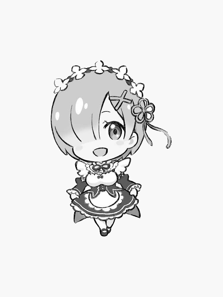 "Rem Chibi" Sticker for Sale by Beastlykitty | Redbubble