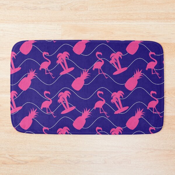 Item preview, Pink and Violet Flamingo Pattern - Summer and Tropical pattern Flamingo, Palms and Pineapple - Gift for flamingo lovers designed and sold by TamGustam.