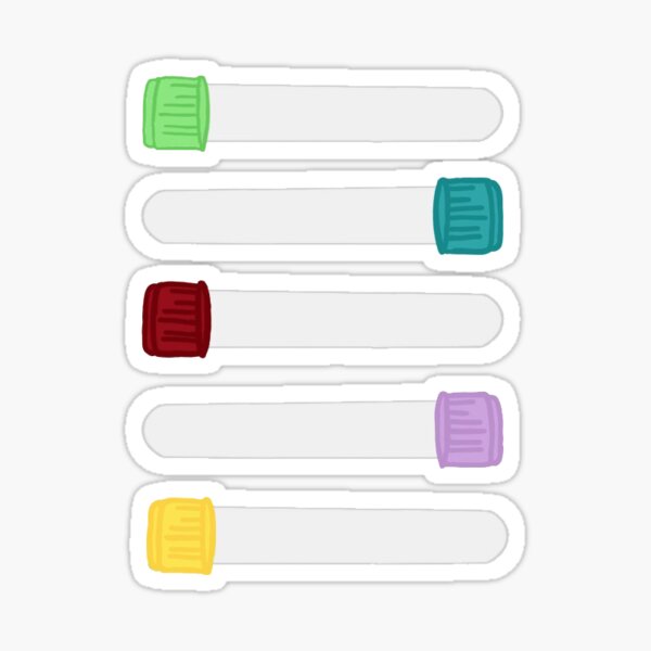 Blood Collection Tubes Pack Sticker
