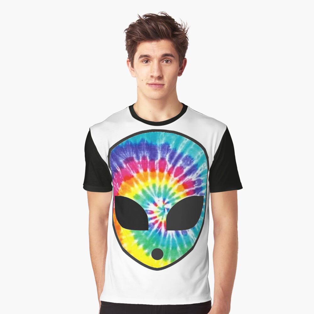 tie dye alien shirt