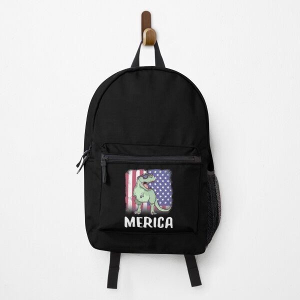 Item preview, Merica Tyrannosaurus Rex T-Rex Dinosaur USA American Flag designed and sold by fatamyfan1.