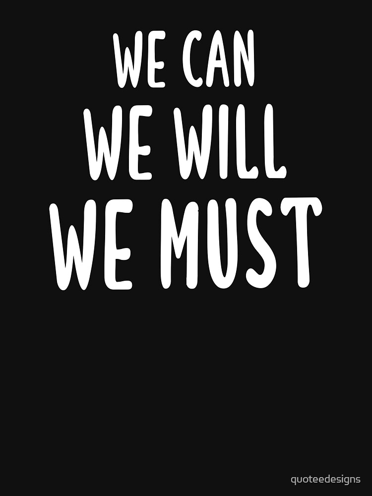 "We Can We Will We Must Navarro Cheerleading (Black)" Tshirt for Sale by quoteedesigns