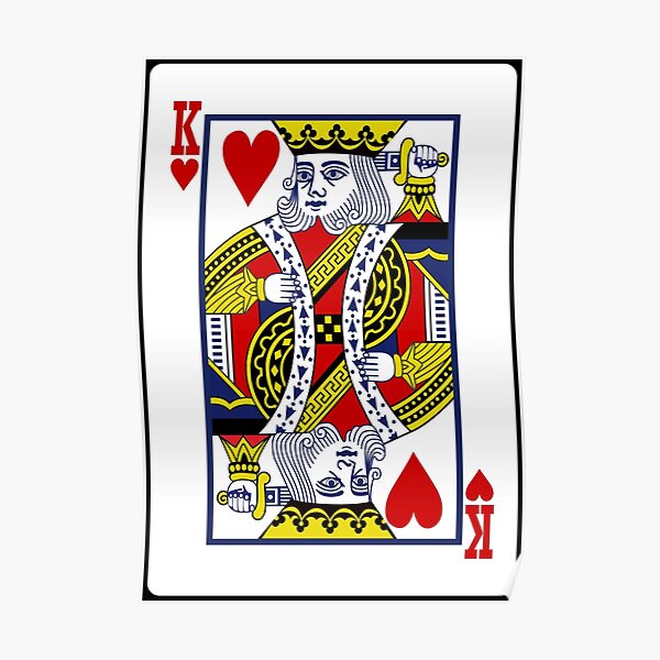 King Of Hearts Posters Redbubble