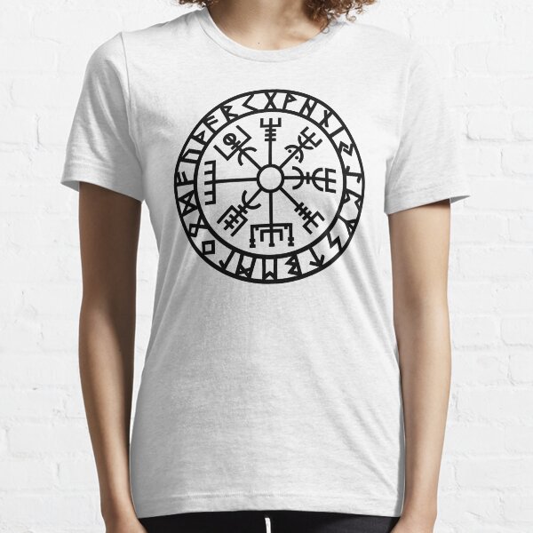 Vegvisir - Futhark - Runes - Navigator - Vikings Essential T-Shirt