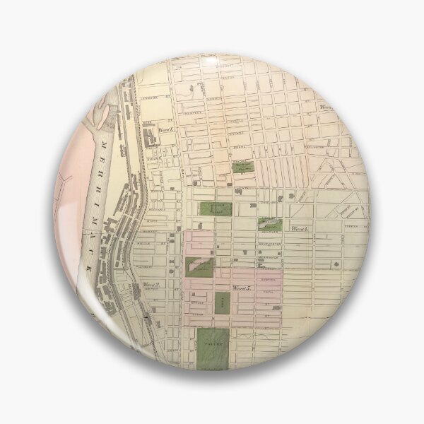 Artikelvorschau, Alte Karte von Manchester, NH (1873) entworfen und verkauft von BravuraMedia.