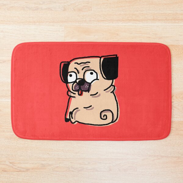 Item preview, The chubby pug designed and sold by clumsy-theshop.