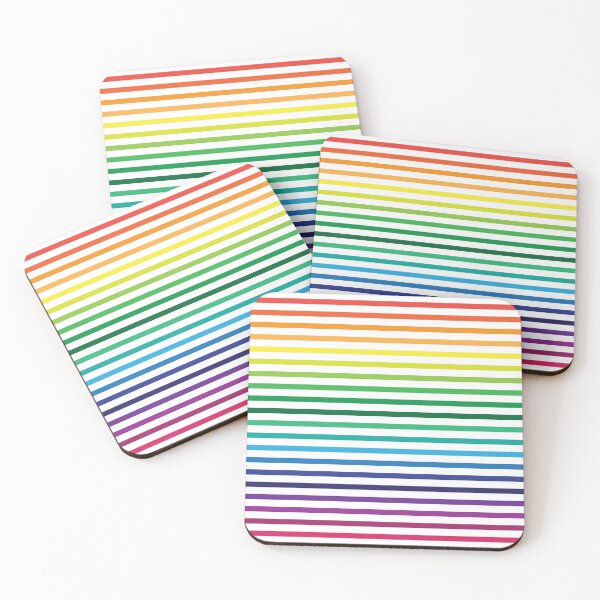 Item preview, Rainbow colorful stripes designed and sold by steymo.