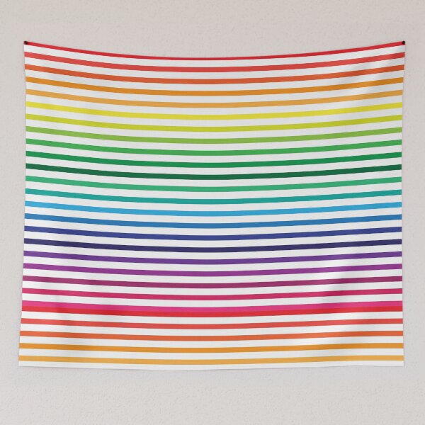 Item preview, Rainbow colorful stripes designed and sold by steymo.