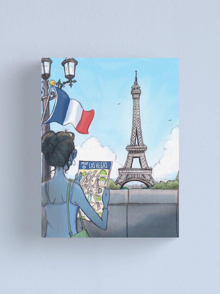 Thumbnail 2 of 3, Canvas Print, Paris Las Vegas designed and sold by intercultural1.