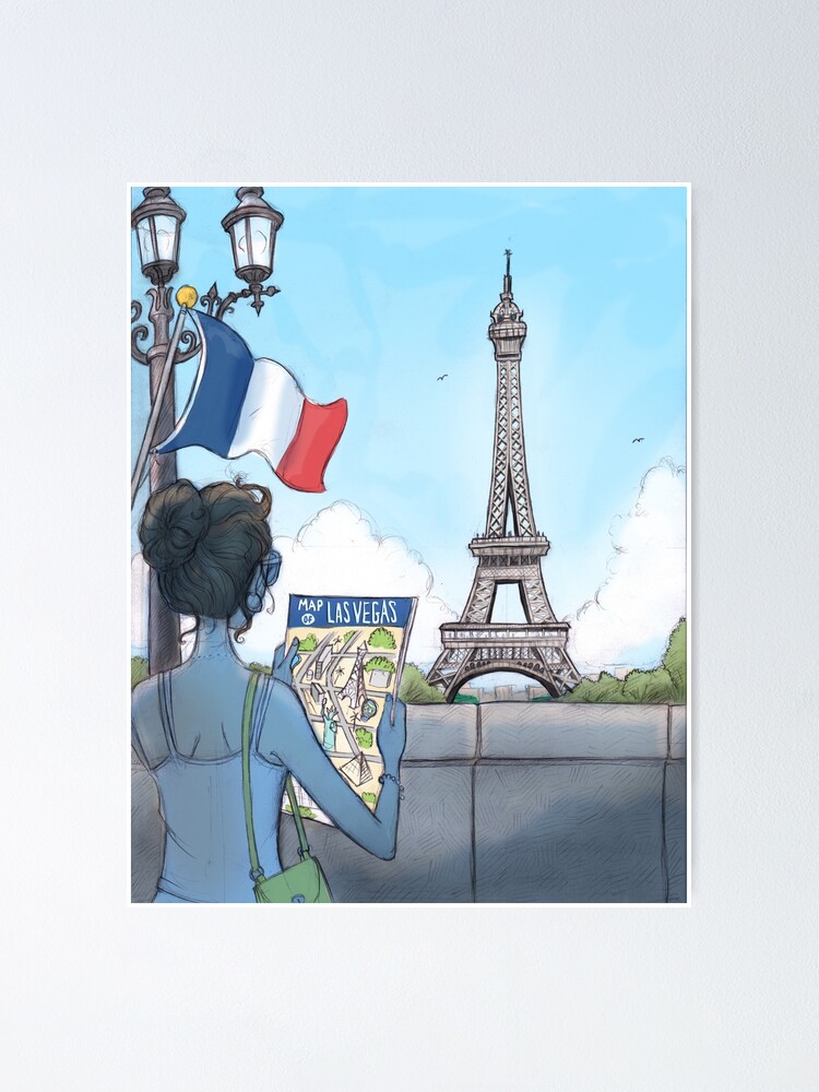 Thumbnail 1 of 3, Poster, Paris Las Vegas designed and sold by intercultural1.