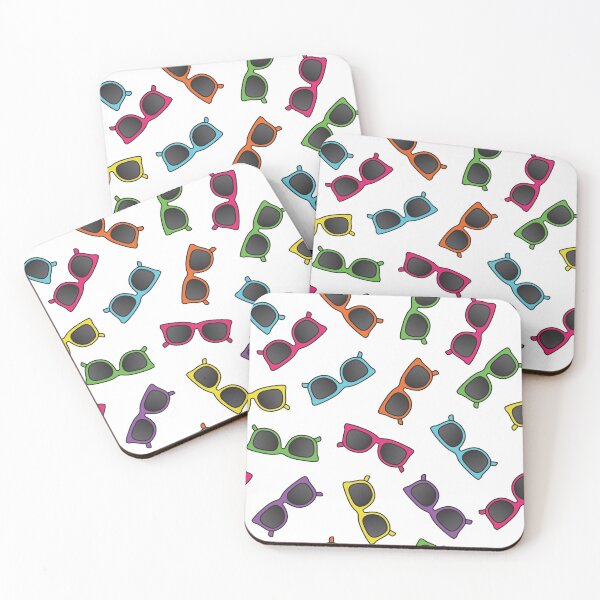 Item preview, Colorful Sunglasses Pattern designed and sold by Happy Puppy Print On Demand.