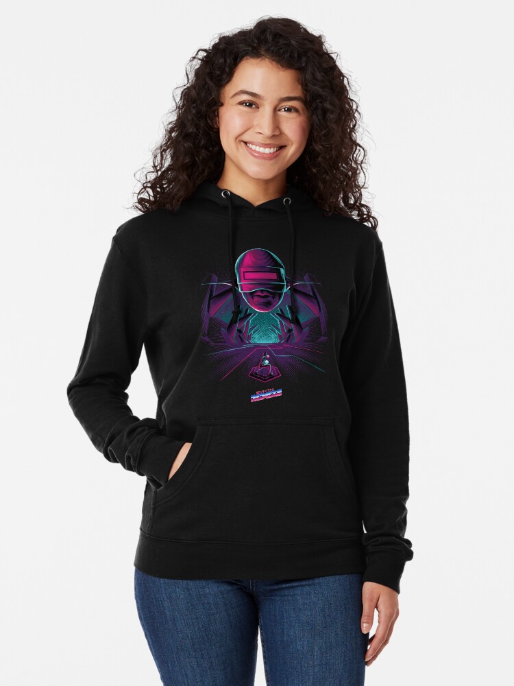Thumbnail 1 of 5, Lightweight Hoodie, Synth Riders - Andromeda designed and sold by synthriders.