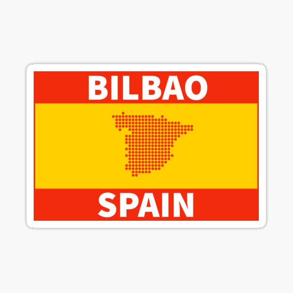 Vista previa del artículo con la obra «BILBAO ESPAÑA - BILBAO - ESPAÑOL - VISITA ESPAÑA», diseñado y vendido por Tropical Blood.