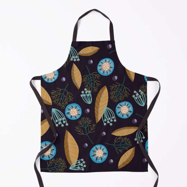 Item preview, blue flowers and yellow leaves designed and sold by Pacesyte.