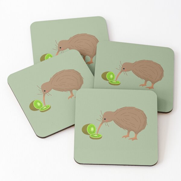 Item preview, Kiwi Cannibalism, Cute New Zealand Kiwi Bird Eating Kiwi Fruit designed and sold by Koalaslifestyle.