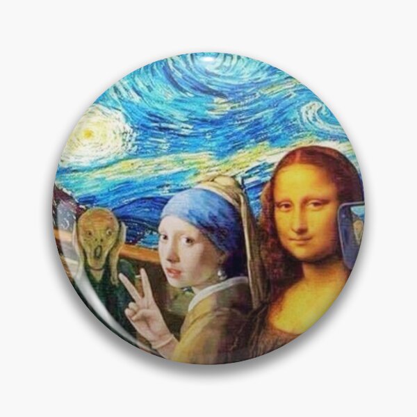 Item preview, Funny Famous Painting Selfie designed and sold by fudgecream.