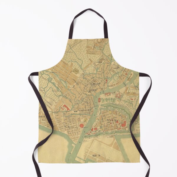 Item preview, Vintage Manila Philippines Map (1898) designed and sold by BravuraMedia.
