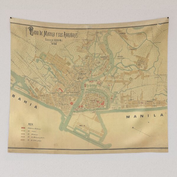 Item preview, Vintage Manila Philippines Map (1898) designed and sold by BravuraMedia.