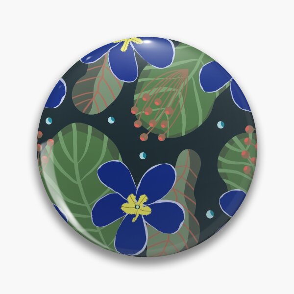 Item preview, indigo flowers designed and sold by Pacesyte.