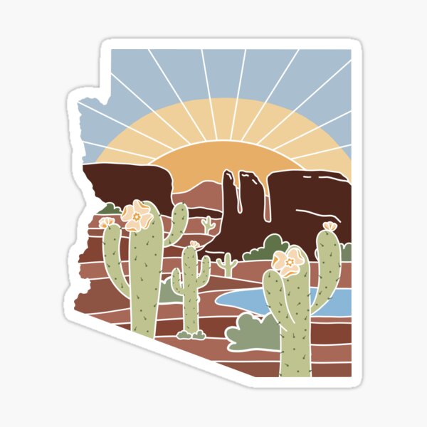 Arizona Illustrated Graphic Sticker