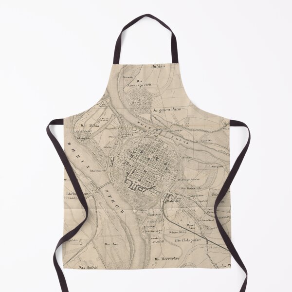 Item preview, Vintage Mannheim Germany Map (1844) designed and sold by BravuraMedia.