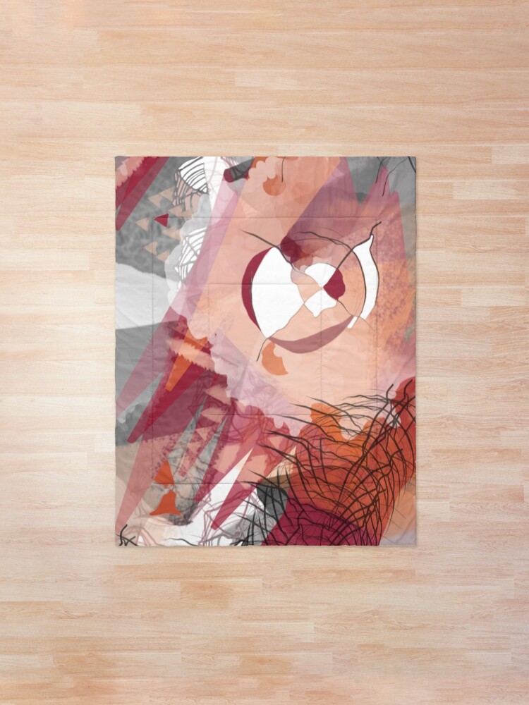 Alternate view of Fire and Charcoal Comforter