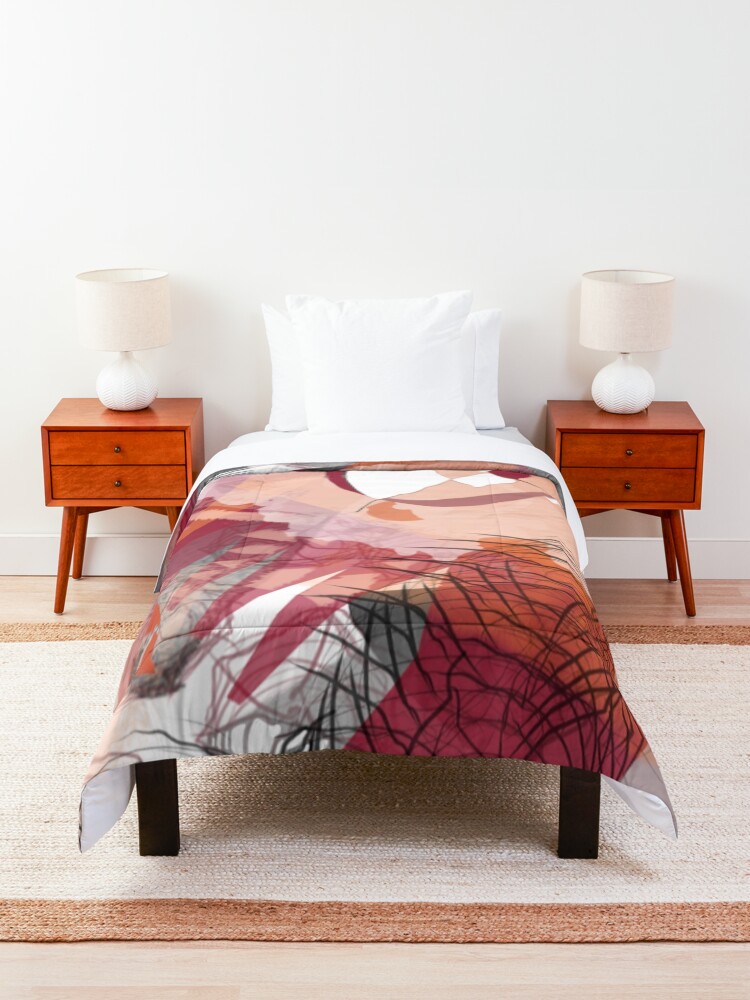 Alternate view of Fire and Charcoal Comforter