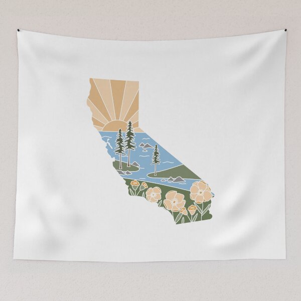 Item preview, California Illustrated Graphic designed and sold by jamiemaher15.