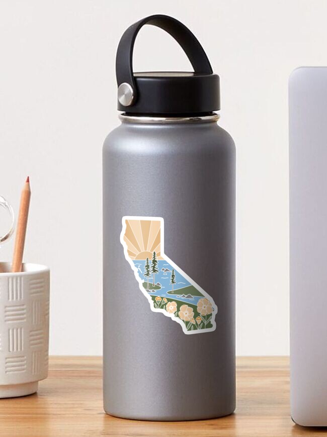 Thumbnail 1 of 3, Sticker, California Illustrated Graphic designed and sold by jamiemaher15.