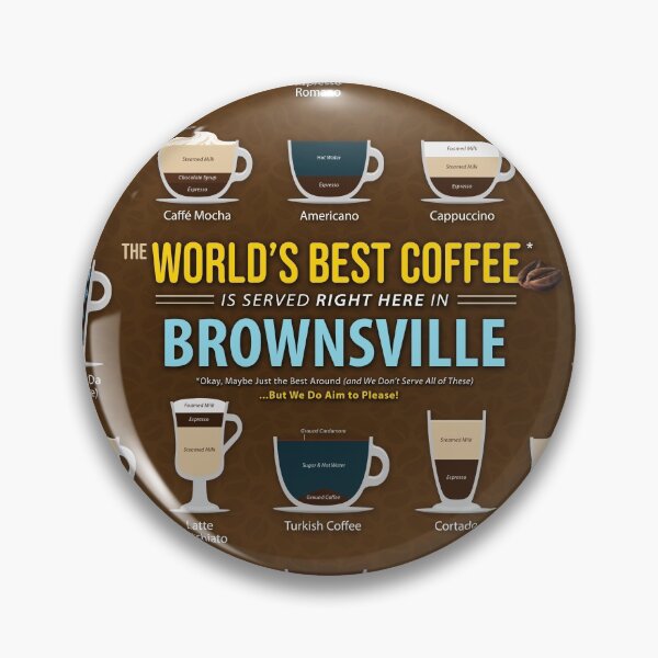 Item preview, Brownsville, Texas, United States of America, USA Coffee Types Chart designed and sold by Coffee-Meme.