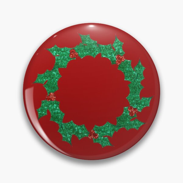 Item preview, christmas holly wreath designed and sold by Gossip Rag.
