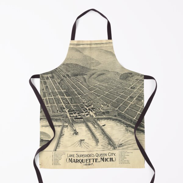 Item preview, Vintage Marquette MI Map (1897) designed and sold by BravuraMedia.