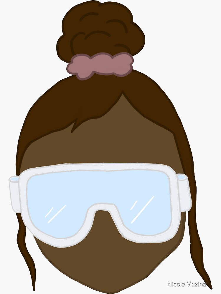 "Lab Science Girl" Sticker for Sale by NicVezina Redbubble