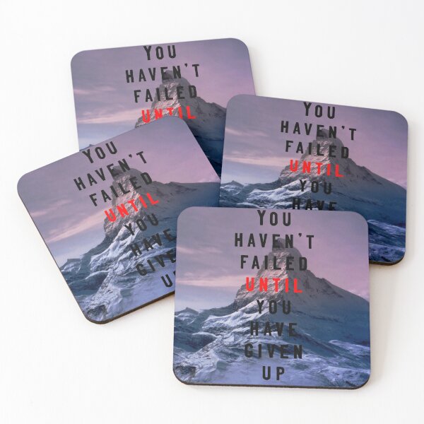 Item preview, Never Give up: Motivational Quote designed and sold by ElevenGraphics.