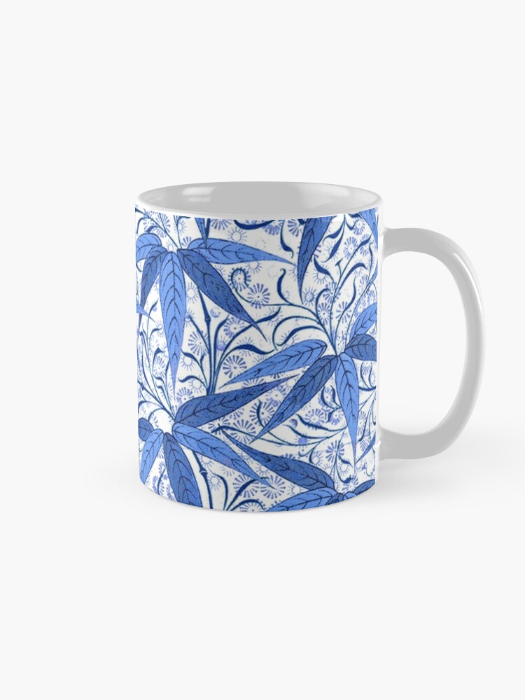 Bamboo on Cobalt Blue Japanese Tea Cup