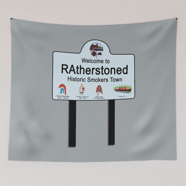 Item preview, Atherstone Ratherstoned Sign designed and sold by Hevding.