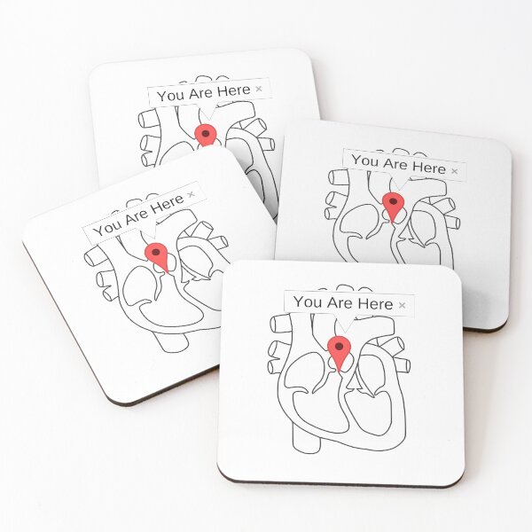 Item preview, You Are Here: In My Heart (No Customization) designed and sold by ThoughtJumble.