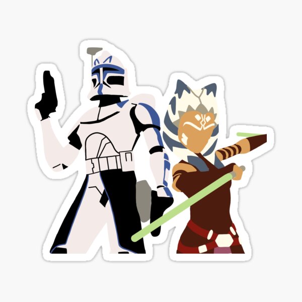 Rex and Ahsoka the clone wars Sticker