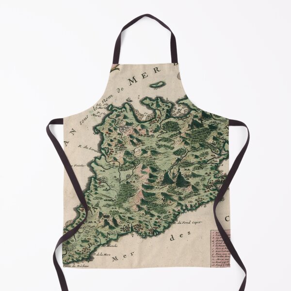 Item preview, Vintage Map of Martinique Island (1704) designed and sold by BravuraMedia.