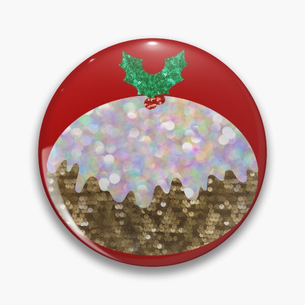 Item preview, sequin print christmas pudding designed and sold by Gossip Rag.